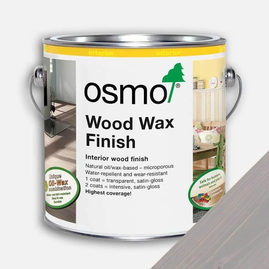 Osmo Wood Wax Finish - Silk Grey