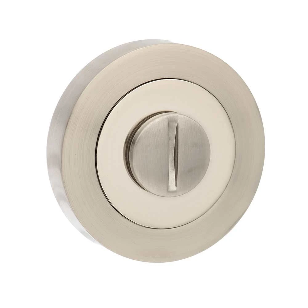 Atlantic Round WC Turn And Release - Satin Nickel/Polished Nickel - Image 2