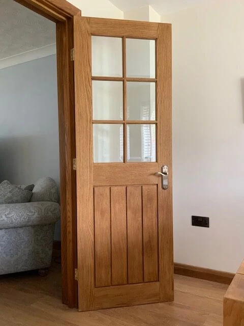 Mexicano Half Glazed Veneer Oak Door 3 Mexicano Half Glazed Veneer Oak Door