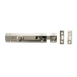 Atlantic Solid Brass Surface Door Bolt 6" -Home Door Shop asb6pn atlantic uk 6inch surface bolt polished nickel 1 hr 1 600x600 1