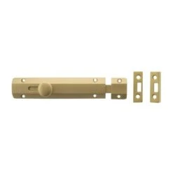 Atlantic Solid Brass Surface Door Bolt 6" -Home Door Shop asb6sb atlantic uk 6inch surface bolt satin brass 1 hr 600x600 1
