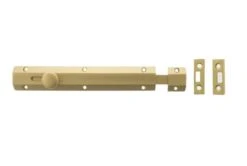 Atlantic Solid Brass Surface Door Bolt 8" -Home Door Shop asb8sb atlantic uk 8inch surface bolt satin brass 1 hr 600x403 1