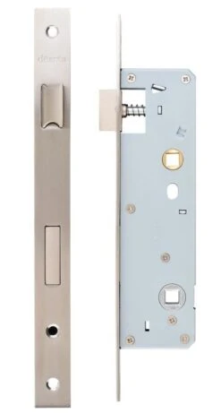 Slim Bathroom Lock 13 Slim Bathroom Lock -Home Door Shop bathroom lock satin steel