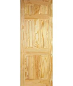 Clear Pine 6 Panel Internal Door