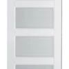 Contemporary 4L Frosted Glazed White Primed Door -Home Door Shop contemporary 4l