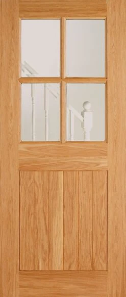 4 Panel Doors - Double Glazing Cottage Engineered Door