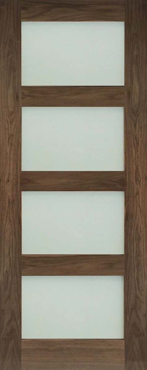 Coventry Prefinished Frosted Glazed Walnut Door 3 Coventry Prefinished Frosted Glazed Walnut Door