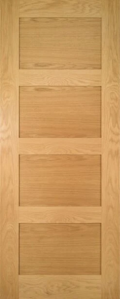 Deanta Coventry Four Panel Shaker Style Oak Door