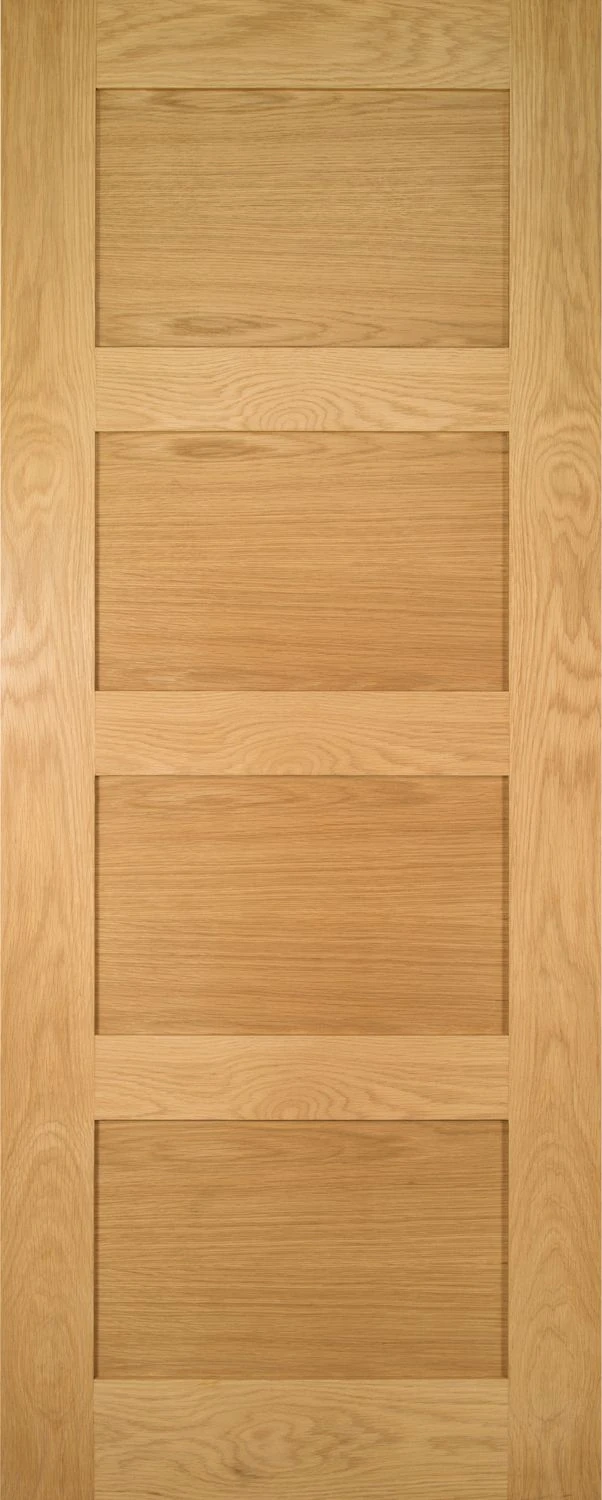 Deanta Coventry Four Panel Shaker Style Oak Door 3 Deanta Coventry Four Panel Shaker Style Oak Door