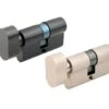 Cylinder Lock With Key & Knob -Home Door Shop cylinder lock
