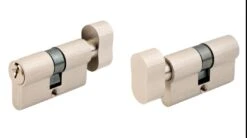 Cylinder Lock With Key & Knob -Home Door Shop cylinder lock satin nickel full