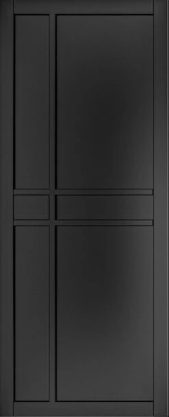 Dalston Black Prefinished Internal Door