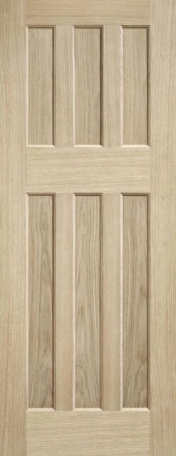 DX 60's Style Oak Veneer Internal Fire Door
