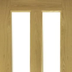 Bury Victorian Glazed Oak 4 Panel Door -Home Door Shop ed bury glazed prefinished oak door closeup