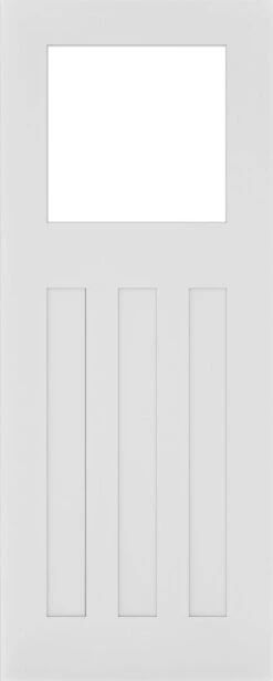 Cambridge White Primed 1 Light Glazed Door