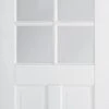Canterbury 4 Panel Half Glazed 6L White Primed Door -Home Door Shop ed canterbury 2p glazed 6l white primed door