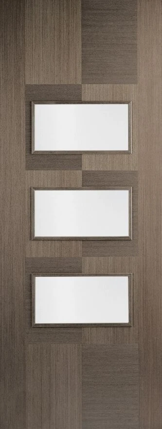Apollo Prefinished Chocolate Grey 3L Internal Glazed Door 3 Apollo Prefinished Chocolate Grey 3L Internal Glazed Door