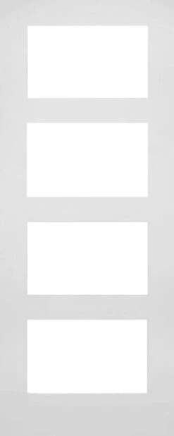 Coventry Internal White Primed Clear Glazed Door