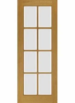 London French Glazed Oak Veneer Door
