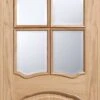 Louis Glazed Unfinished Internal Oak Door -Home Door Shop ed louis raised moulding glazed oak door