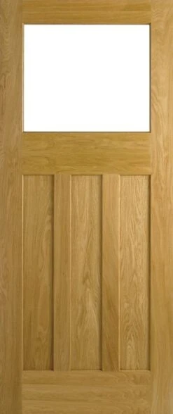 DX30 1930's Style Unglazed Oak Veneer Door -Home Door Shop ed lpd ppdxugoak