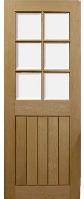Mexicano Half Glazed Veneer Oak Door 4 Mexicano Half Glazed Veneer Oak Door - Image 2