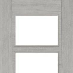 Montreal Glazed Prefinished Light Grey Ash Door -Home Door Shop ed montreal prefinished glazed light gray ash door closeup
