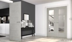Front Page 29 Front Page -Home Door Shop ed montreal prefinished light gray ash fire door lifestyle