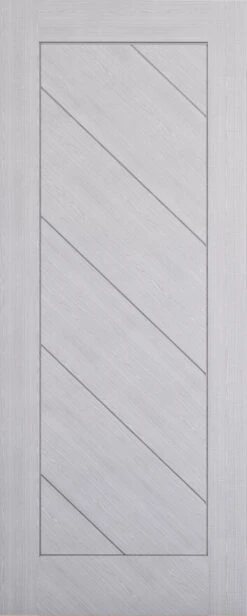 Torino Prefinished Light Grey Ash Fire Door