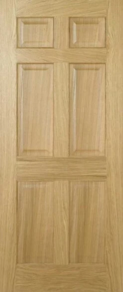 Victorian 6 Panel Prefinished Oak Fire Door