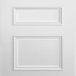 Windsor Internal White Primed 3 Panel Fire Door -Home Door Shop ed windsor glazed white primed door closeup 1