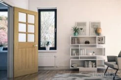 Mexicana Ely Internal Oak Glazed Door -Home Door Shop ely 6l oak