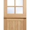 6 Panel Cottage Stable Engineered Door Clear Double Glazing -Home Door Shop external oak 6 panel mexicano stable door