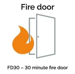 Mistral Prefinished Oak FD30 Internal Fire Door -Home Door Shop fire door