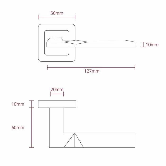 Hadrian Door Lever 6 Hadrian Door Lever - Image 4