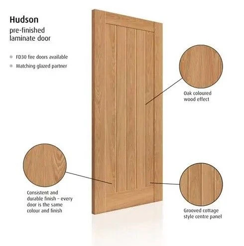 Hudson Oak Laminate FD30 Fire Door 4 Hudson Oak Laminate FD30 Fire Door - Image 2