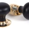 Ebonised Wooden Bun Period Door Knob 2 Ebonised Wooden Bun Period Door Knob -Home Door Shop ir anv 83563