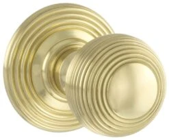 Atlantic Polished Brass Beehive Door Knob