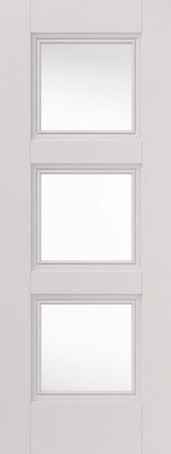 Catton White Primed Clear Glazed Internal Door