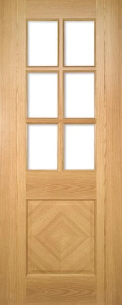 Kensington Internal Prefinished Glazed Oak Door