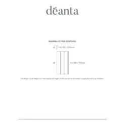 White Primed Madingley Wall Panelling -Home Door Shop madingley technical drawing