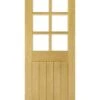 Mexicana Ely Internal Oak Glazed Door -Home Door Shop mexicana ely half glazed 6l