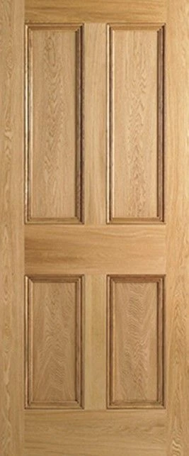 Oak Veneer 4 Flat Panel FD30 Internal Fire Door 3 Oak Veneer 4 Flat Panel FD30 Internal Fire Door