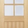 Engineered Oak Mexicano Prefinished 6L Glazed Door -Home Door Shop oak mexicano glazed 6l pre finished