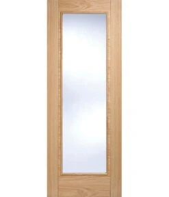 Vancouver Prefinished Oak Pattern 10 Glazed FD30 Fire Door