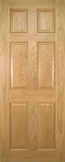 Deanta Oxford Victorian Six Panel Prefinished Oak Door