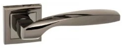 Oklahoma Door Lever In Black Nickel