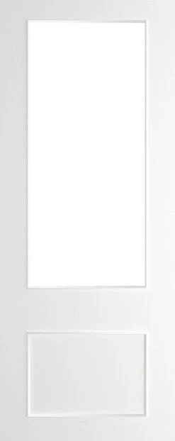 Sandringham White Primed Bevelled Glaze Door