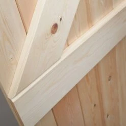 Solid Ledge & Brace V Groove Internal Pine Doors -Home Door Shop sd pine ledge and brace door closeup