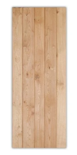 Solid Oak Rustic 3 Ledged Bead & Butt Barn Door -Home Door Shop sd rustic 3 ledged bbutt door front